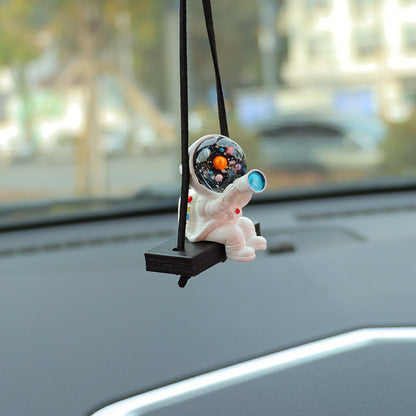 Swing Astronaut Car Pendant Car Rearview Mirror Hanging Ornaments Swing Astronaut Pendant Automobile Decoration Accessories