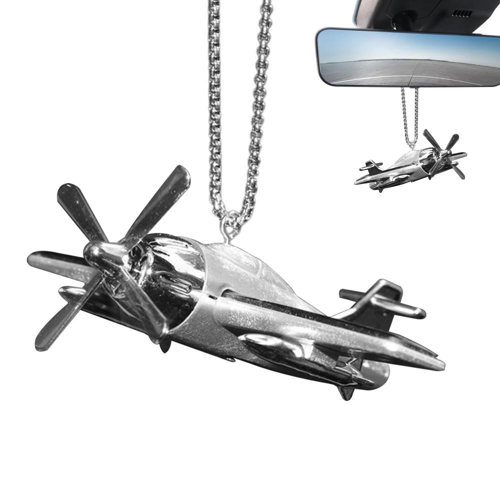 Car Rearview mirror Airplane hanging Pendant Auto Rearview Mirror Ornament Birthday Gift Helicopter