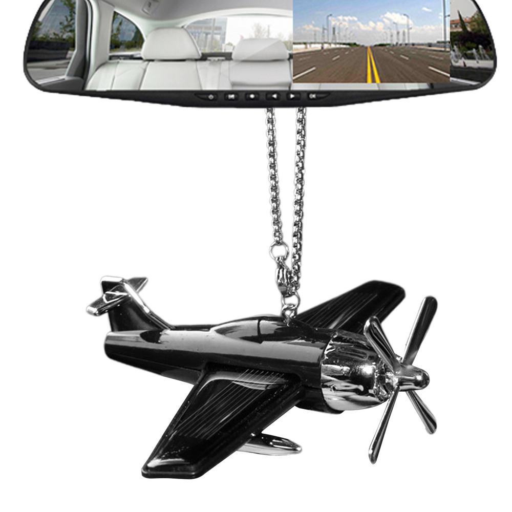 Car Rearview mirror Airplane hanging Pendant Auto Rearview Mirror Ornament Birthday Gift Helicopter