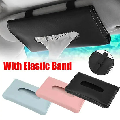 Universal Car Sunshade Plate Tissue Box Holder Auto Interior Storage Mask Storage Decoration Auto Interior Paper Towel Storage